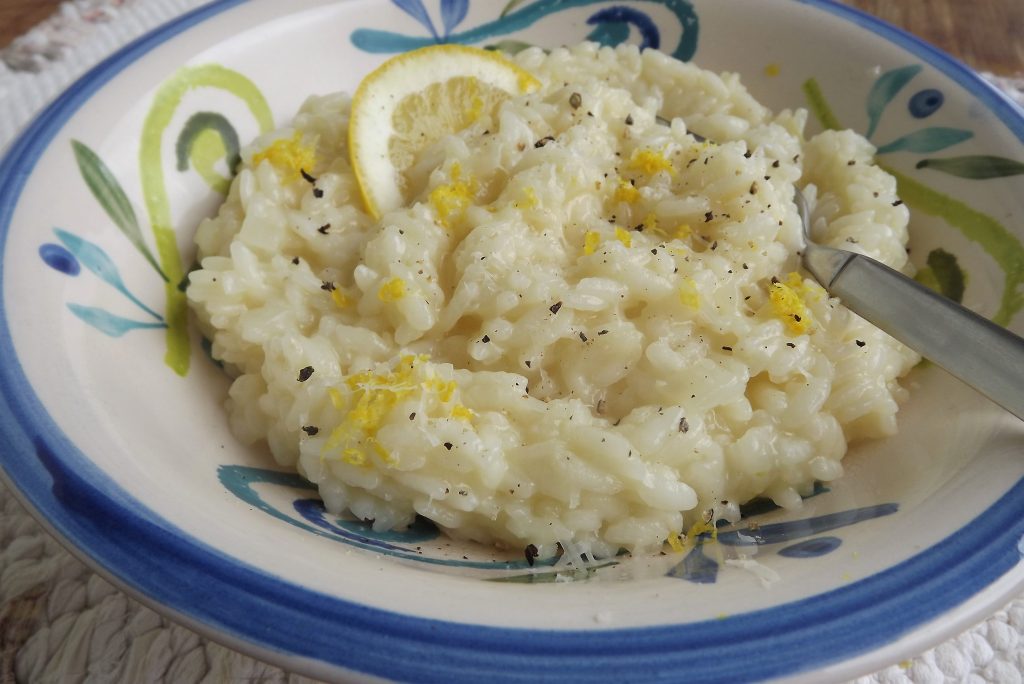 Risoto de limão siciliano