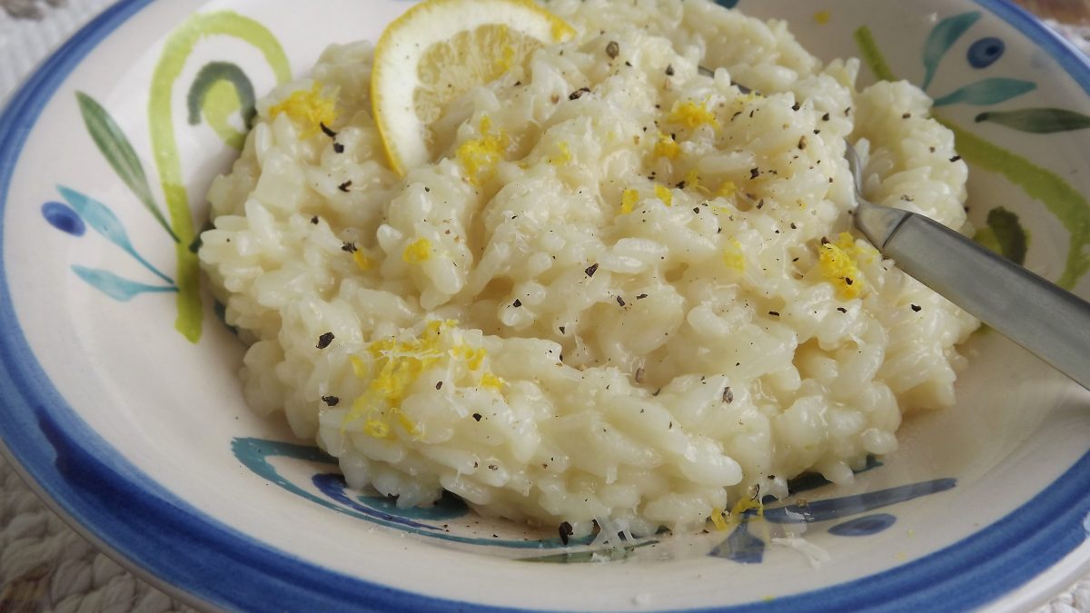 Risoto de limão siciliano